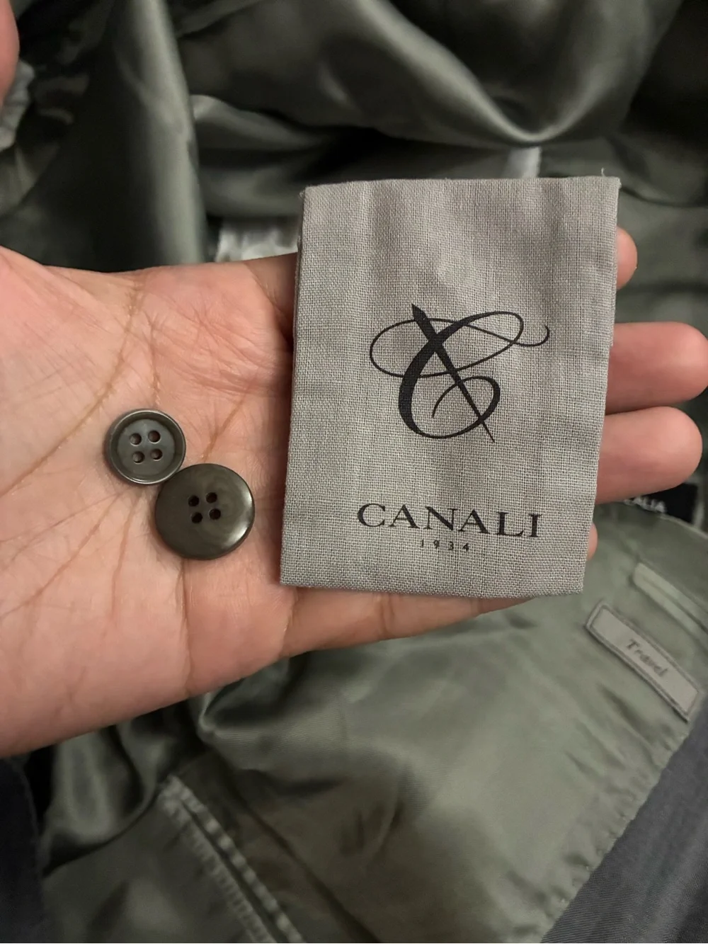 Canali Slate Gray Two-Button Men's Blazer
